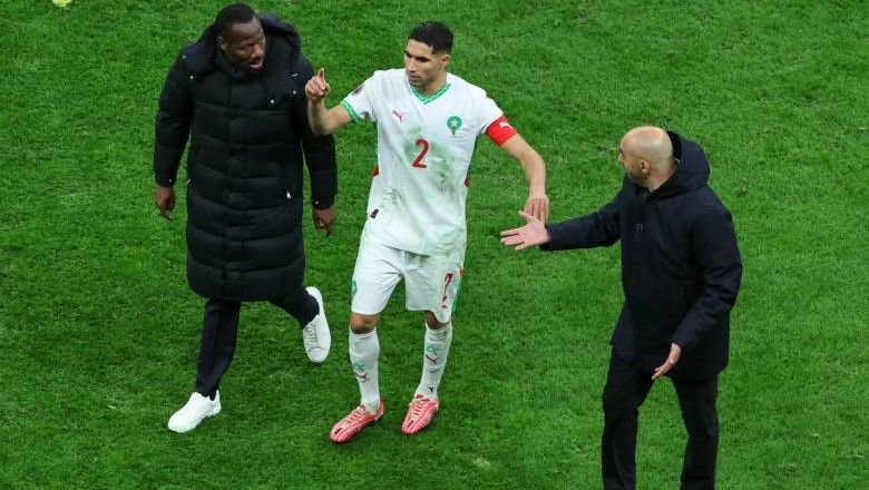 Morocco later lost after conceding the only goal in extra time