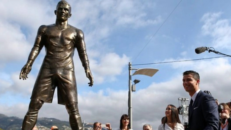 The statue was erected back in 2014